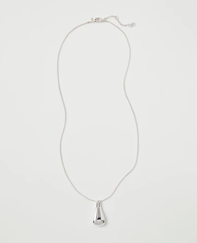 Ann Taylor Metal Pendant Necklace Women's