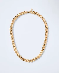 Ann Taylor Metal Link Necklace Goldtone Women's