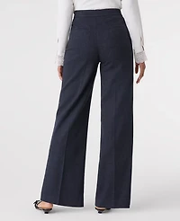 Ann Taylor The Petite Everyday Sailor Wide Leg Pant Indigo Blend Women's