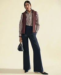 Ann Taylor The Petite Everyday Sailor Wide Leg Pant Indigo Blend Women's