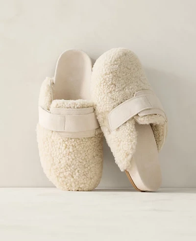 Ann Taylor Haven Well Within Sherpa Clog Ivory Women's