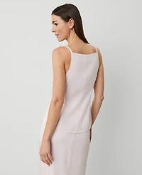 Ann Taylor Petite Strappy Vest Top Pale Peony Women's