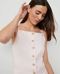 Ann Taylor Petite Strappy Vest Top Pale Peony Women's
