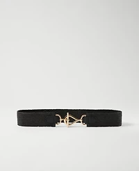 Ann Taylor Straw Stretch Belt XS/S Women's