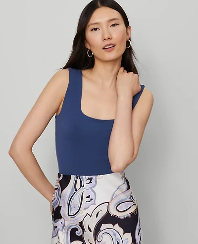 Ann Taylor Petite Square Neck Tank Top Women's