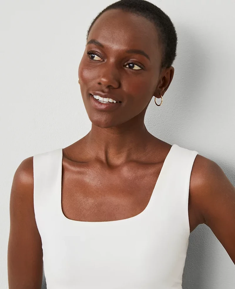 Ann Taylor Petite Square Neck Tank Top Women's