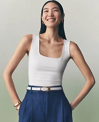 Ann Taylor Petite Square Neck Tank Top Women's