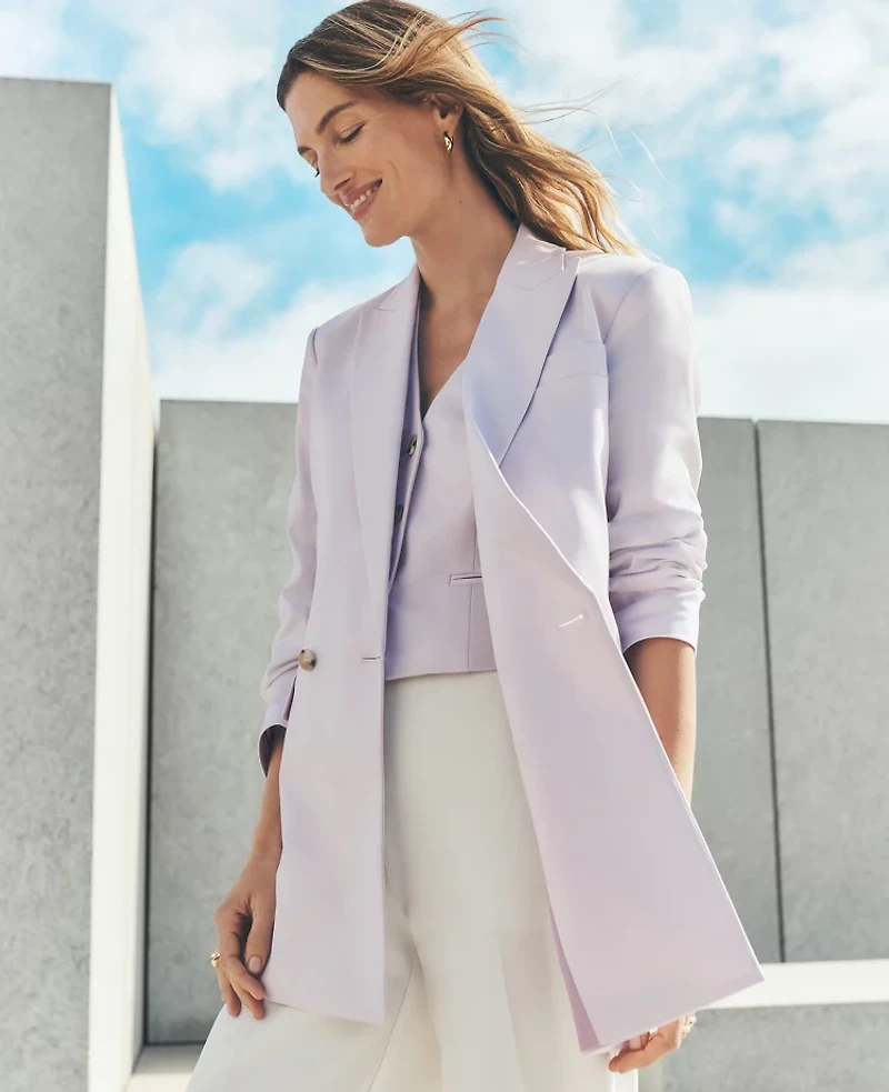 Ann Taylor Petite Modern Blazer Size 6 Orchid Hush Women's