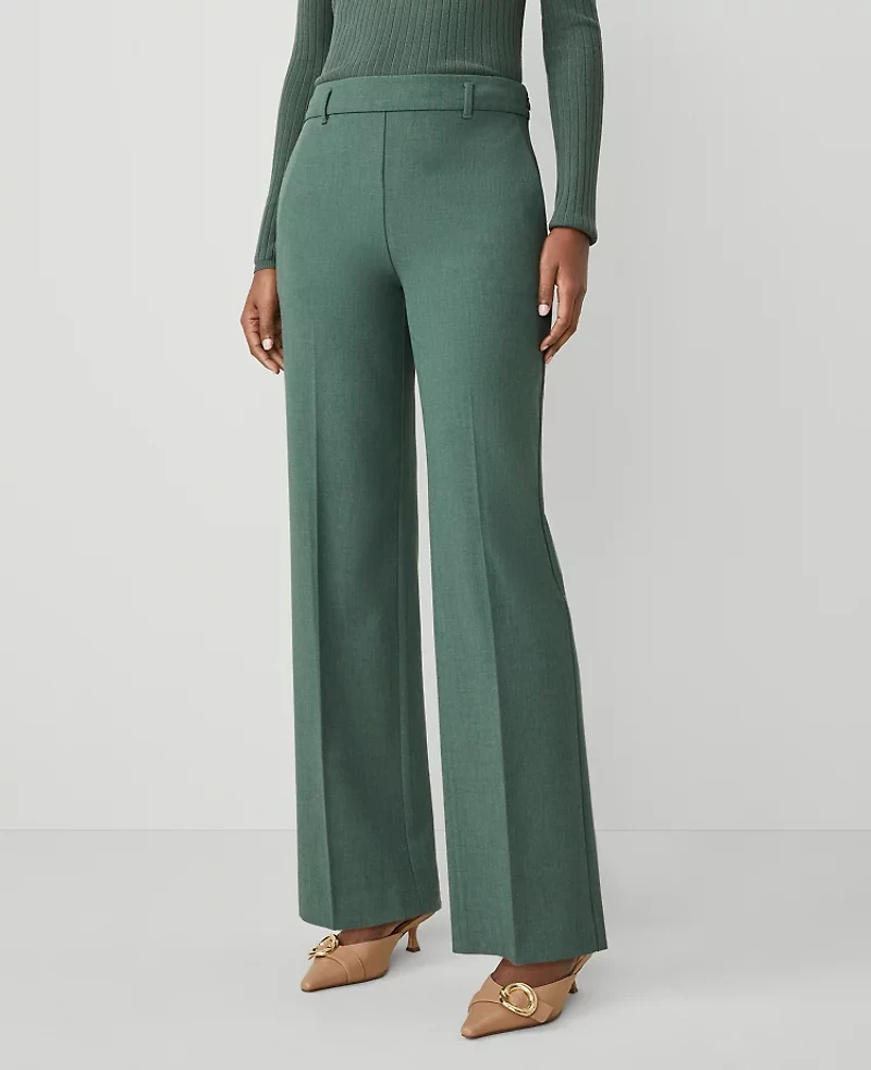 Ann Taylor The Tall Side-Zip Straight Pant Bi-Stretch Women's