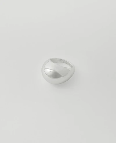 Ann Taylor Chunky Round Ring Size 6 Silvertone Women's