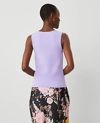 Ann Taylor Petite Modern Scoop Neck Tank Top Size Small Radiant Amethyst Women's