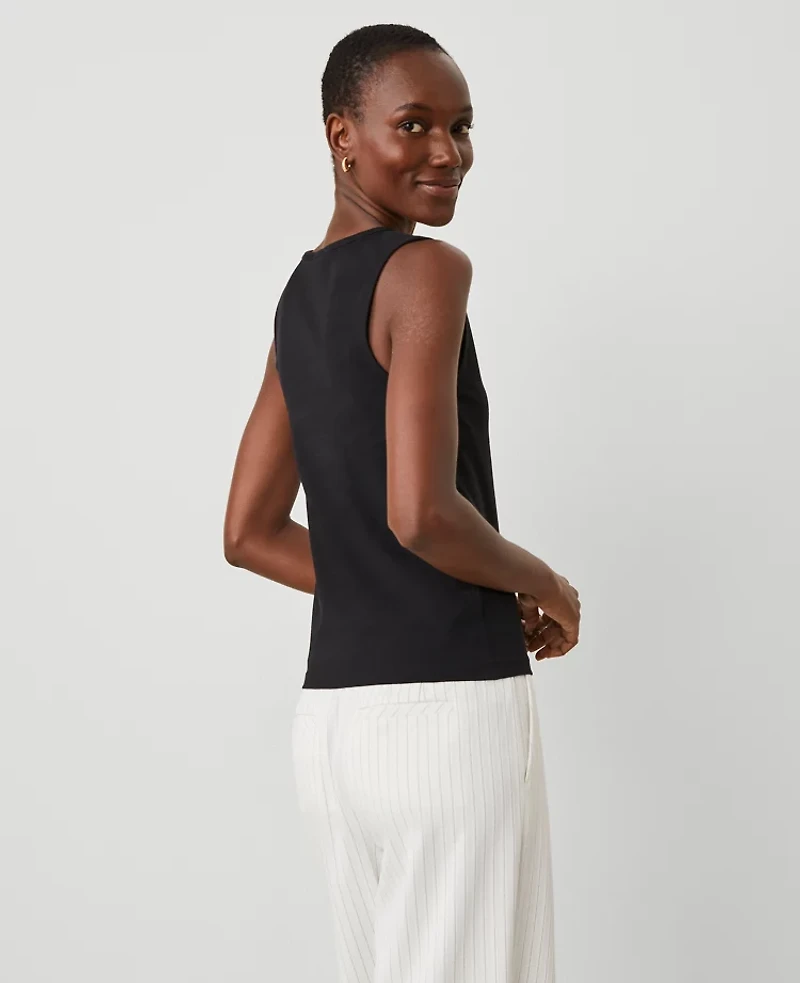 Ann Taylor Petite Modern Scoop Neck Tank Top Women's