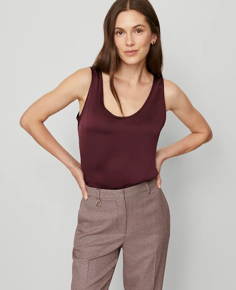 Ann Taylor Scoop Neck Tank Top Women's