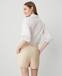 Ann Taylor Tie Waist Blouse White Women's