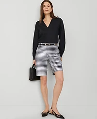 Ann Taylor The Boardwalk Short in Plaid Size 0 Night Sky Women's