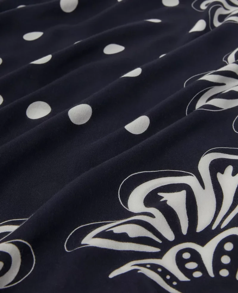 Ann Taylor Floral Scarf Night Sky Women's