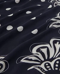Ann Taylor Floral Scarf Night Sky Women's