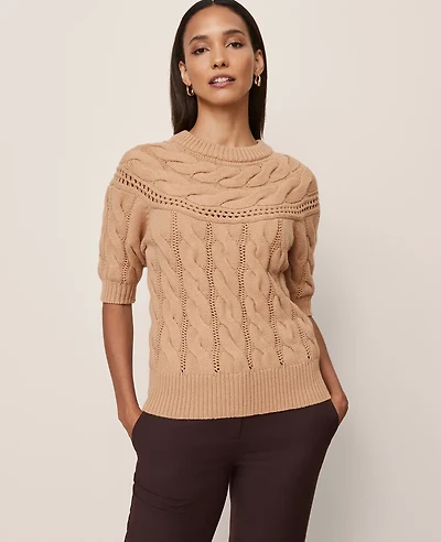 Ann Taylor Cable Sweater Women's