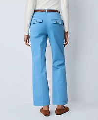 Ann Taylor Weekend Collection Belted Ankle Pant Songbird Blue Women's