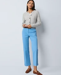 Ann Taylor Weekend Collection Belted Ankle Pant Songbird Blue Women's