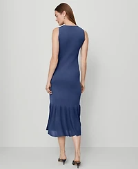 Ann Taylor Ruffle Hem Sweater Dress Women's