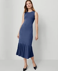 Ann Taylor Ruffle Hem Sweater Dress Women's
