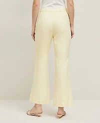 Ann Taylor The Petite Flare Ankle Pant Linen Blend — Curvy Fit Women's