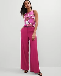 Ann Taylor The Statement Palazzo Pant Berry Splash Women's