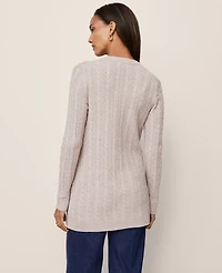 Ann Taylor Long Cable Cardigan Women's