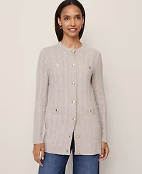 Ann Taylor Long Cable Cardigan Women's