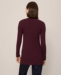 Ann Taylor Long Cable Cardigan Women's