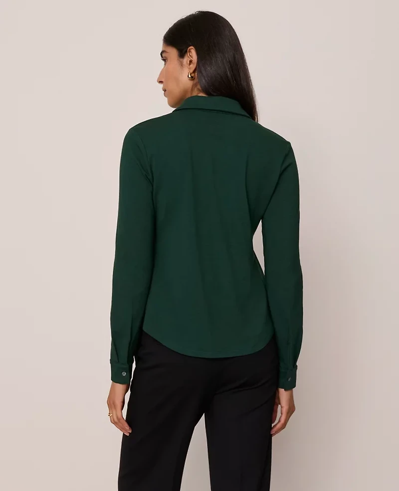 Ann Taylor Button Down Shirt Size Medium Pine Grove Women's