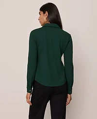 Ann Taylor Button Down Shirt Size Medium Pine Grove Women's