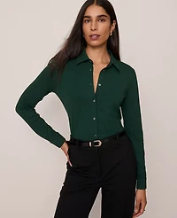 Ann Taylor Button Down Shirt Size Medium Pine Grove Women's