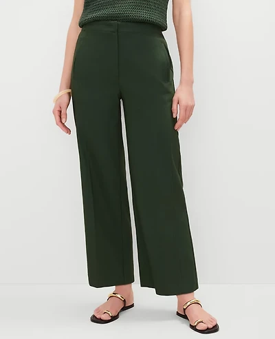 Ann Taylor The Petite Grace Straight Pant — Curvy Fit Size 10 Cypress Tree Women's