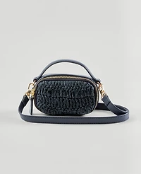 Ann Taylor Weekend Collection Raffia Mini Crossbody Bag Women's
