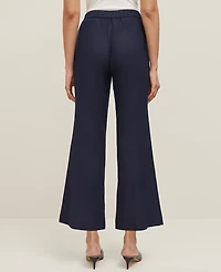 Ann Taylor The Petite Flare Ankle Pant Linen Blend — Curvy Fit Women's
