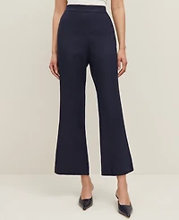 Ann Taylor The Petite Flare Ankle Pant Linen Blend — Curvy Fit Women's