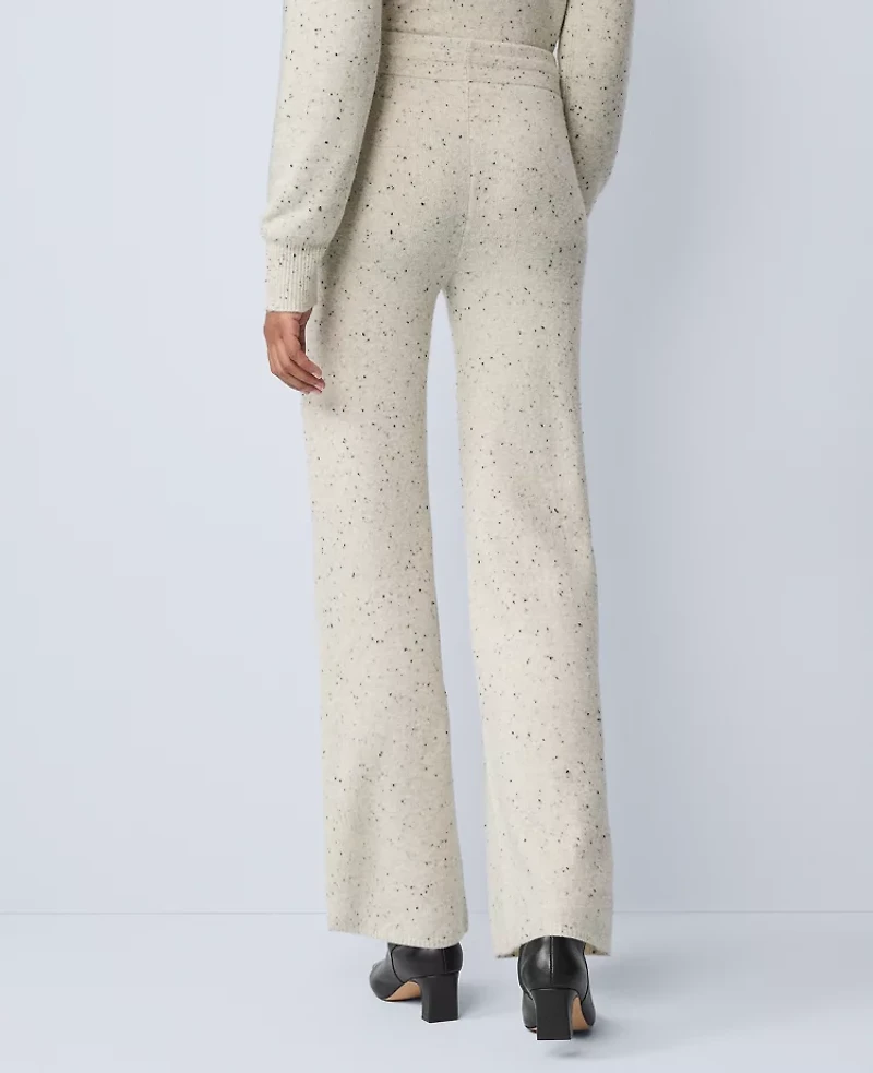 Ann Taylor Weekend Collection Sweater Pant Speckled Grey Heather Women's