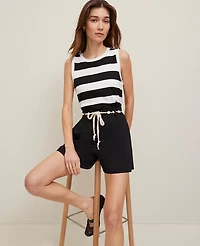 Ann Taylor Petite Weekend Collection Belted Short Women's