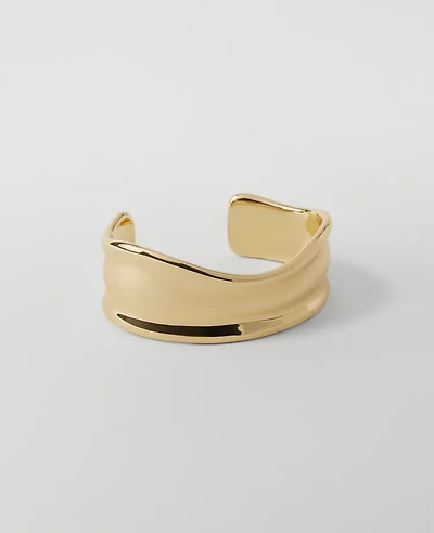 Ann Taylor Wavy Textured Metal Cuff Bracelet Women's