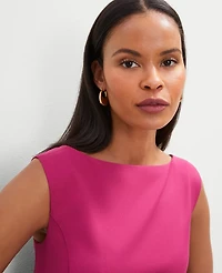 Ann Taylor The Cap Sleeve Shift Dress Berry Splash Women's