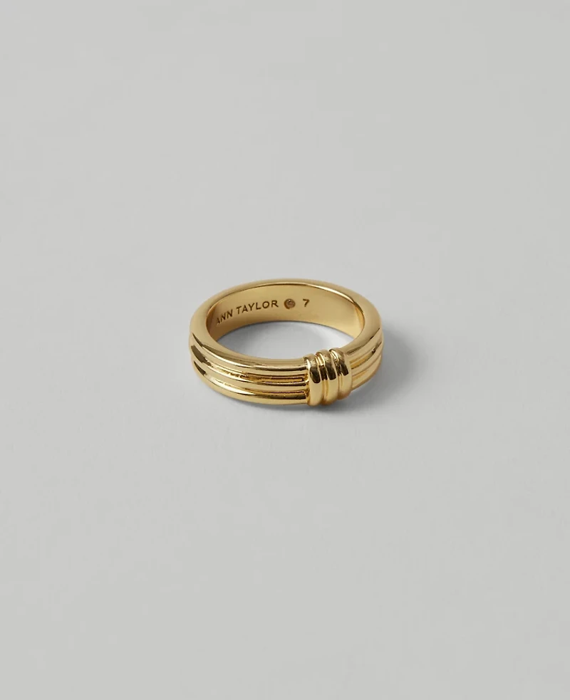 Ann Taylor Metal Textured Knot Ring Women's