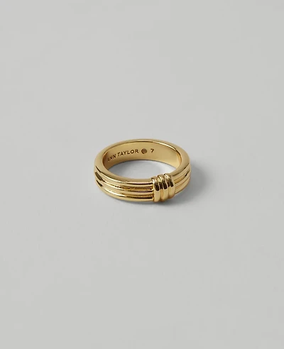 Ann Taylor Metal Textured Knot Ring Women's