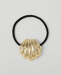Ann Taylor Seashell Hair Tie Goldtone Women's