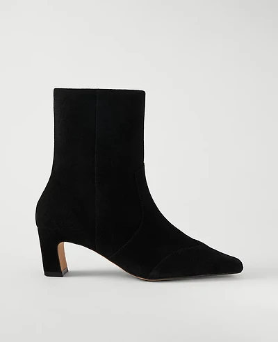Ann Taylor Suede Skinny Heel Bootie Women's