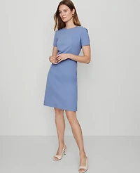 Ann Taylor Ponte Sheath Dress Cool Cascades Women's