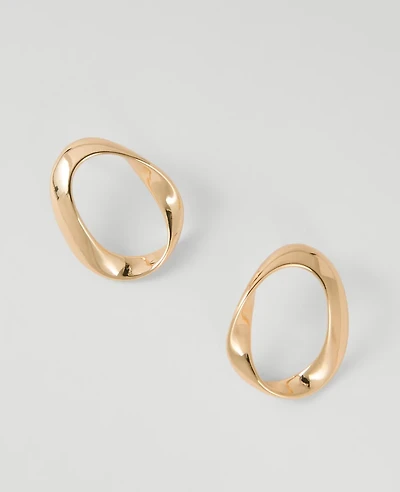 Ann Taylor Twisted Metal Stud Earrings Women's