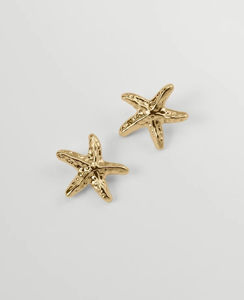 Ann Taylor Starfish Stud Earrings Goldtone Women's