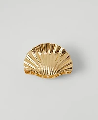 Ann Taylor Metal Shell Hair Clip Goldtone Women's